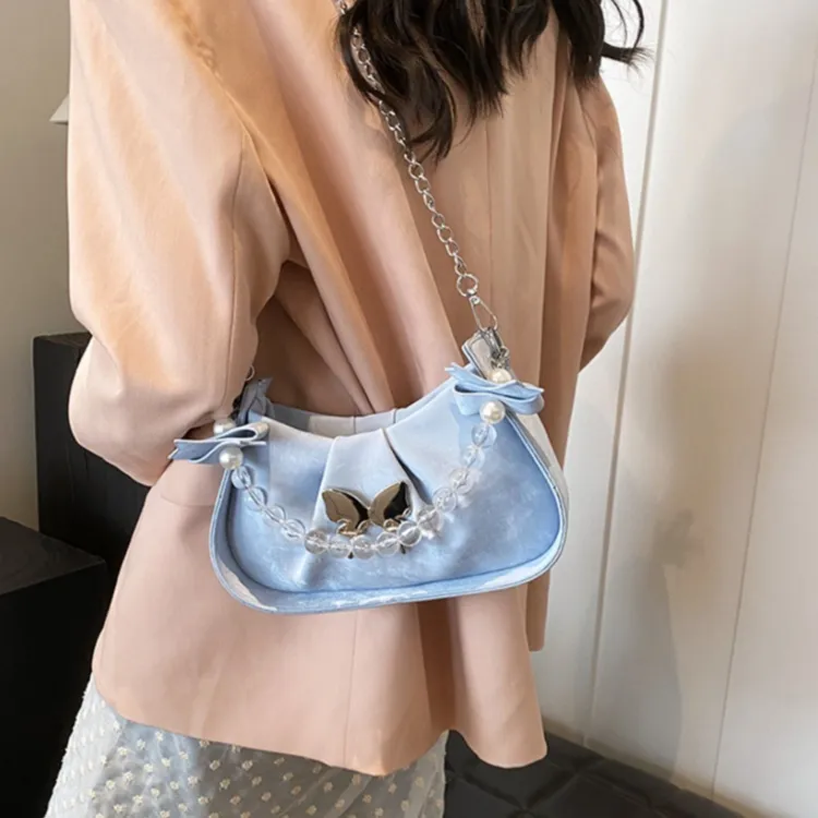 FCTOSSR PU Crossbody Handbag Women's Black/Pink/Blue/White-15