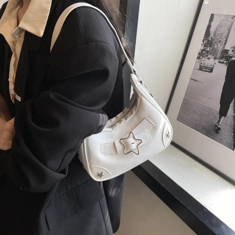 FCTOSSR PU Crossbody Bag Regular Women's Black/White/Red-3