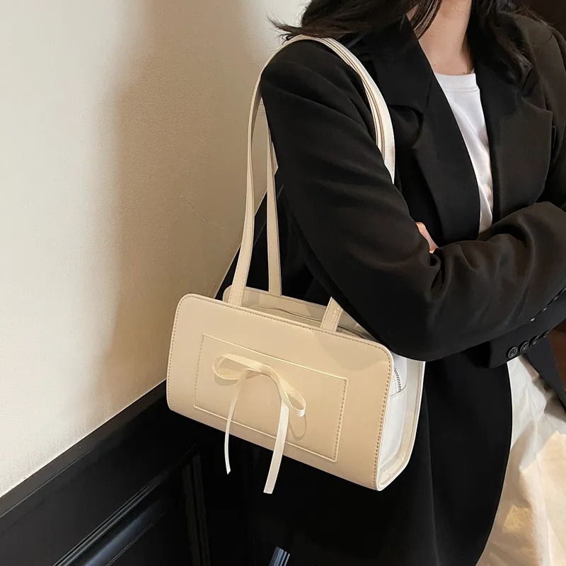 FCTOSSR PU Underarm Shoulder Bag Women's White/Black/Yellow/Blue/Pink-11
