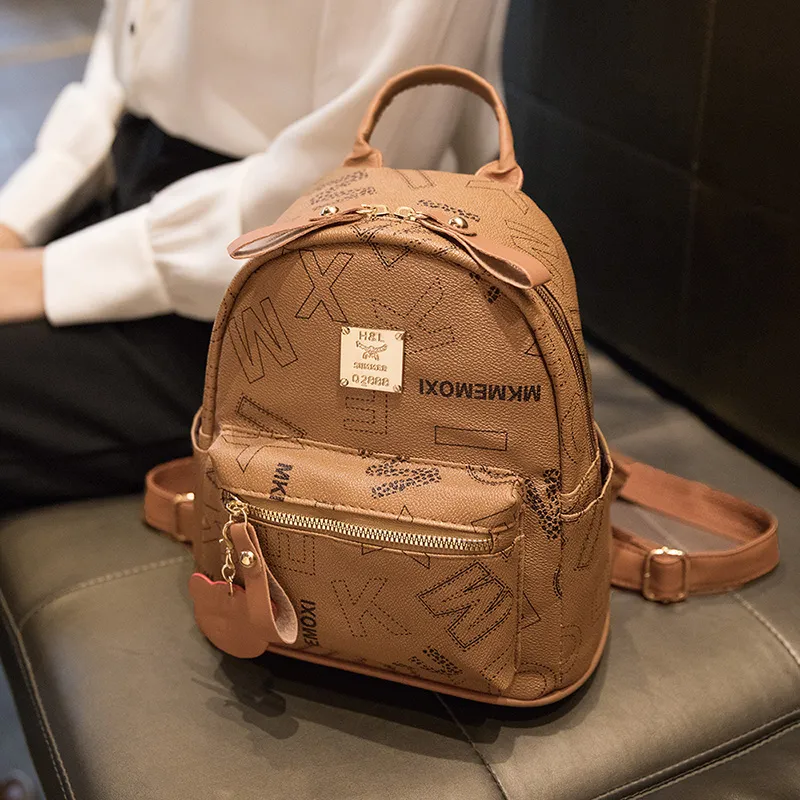 FCTOSSR PU Backpack Women's White/Black/Yellow/Brown-17