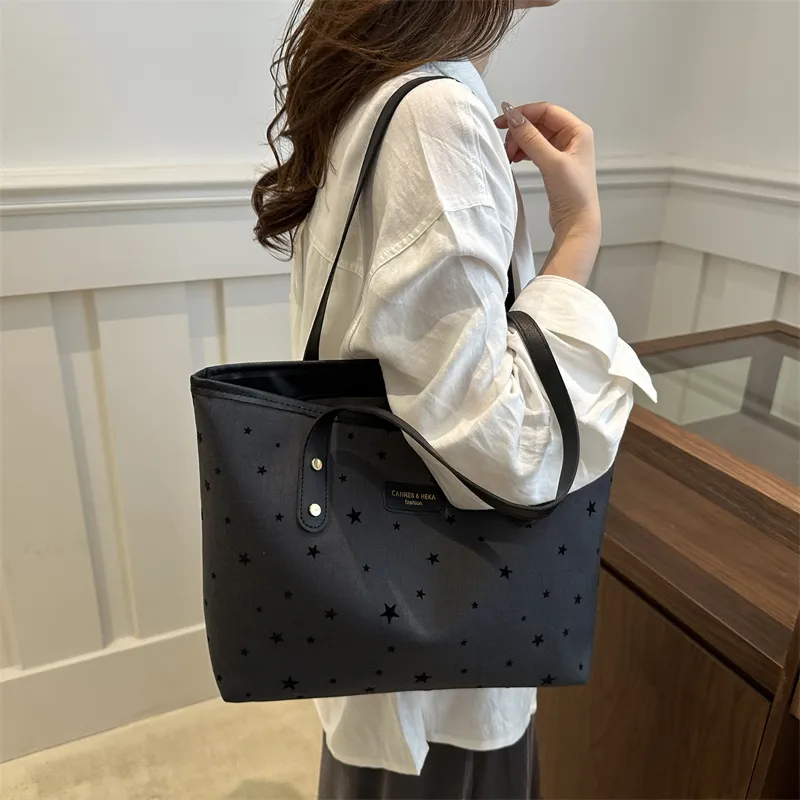 FCTOSSR PC Shoulder Bag Regular Women's Heart/Red Polka Dots/Bowknot/Five Pointed Star-17