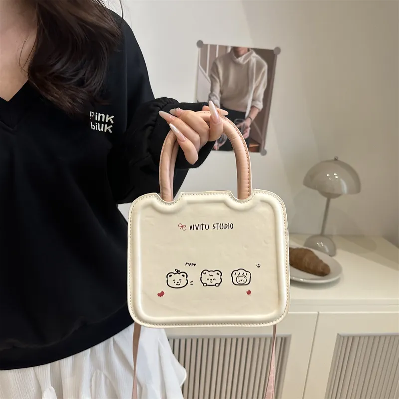FCTOSSR PU One Shoulder Handbag Women's White-2