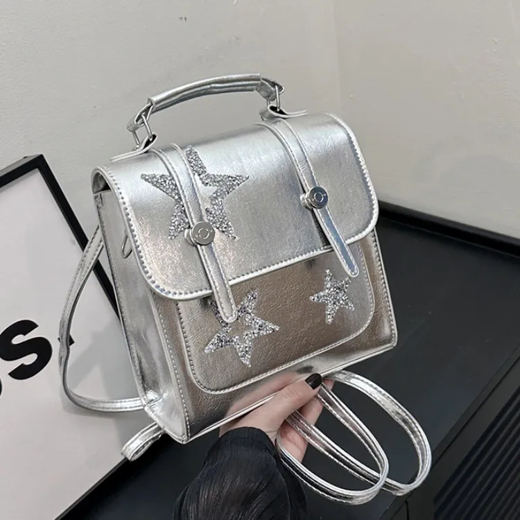 FCTOSSR PU Backpack Women's Ecru/Silver/Black-10