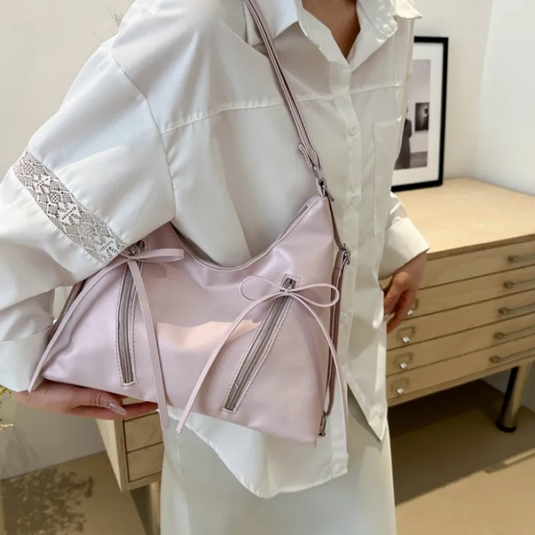 FCTOSSR PU Shoulder Bag Women's White/Silver/Black/Pink-10