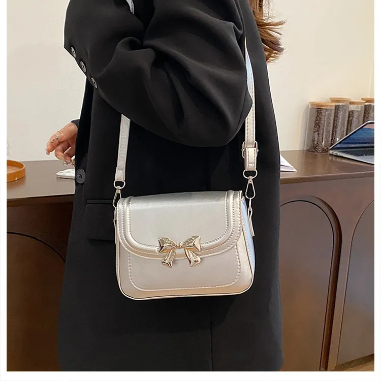 FCTOSSR PU Shoulder Bag, Crossbody Bag Regular Women's White/Silver/Black/Pink-6