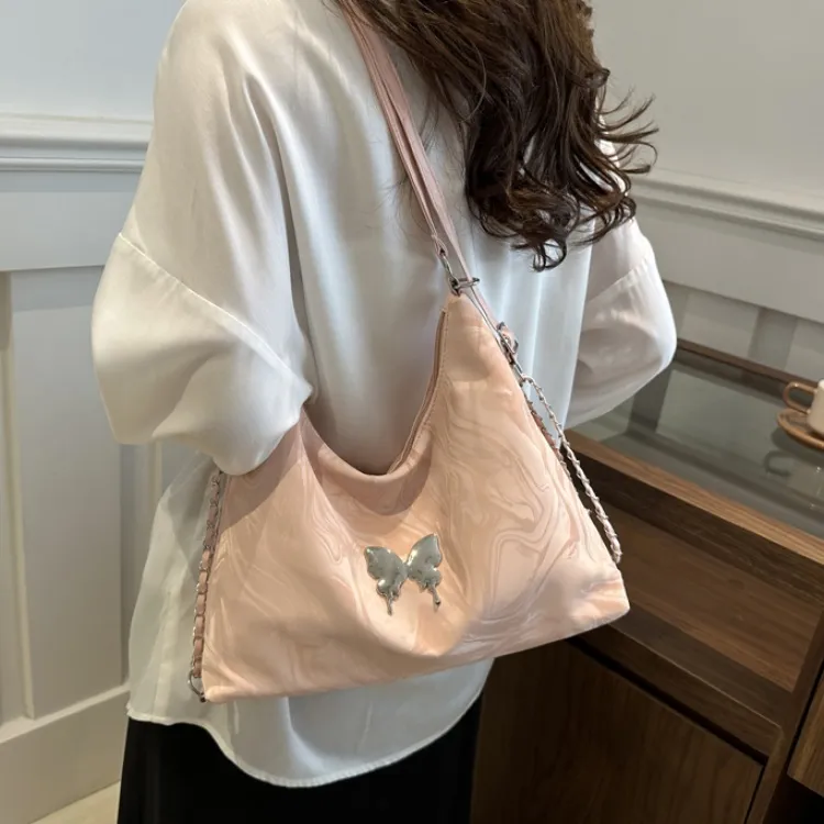 FCTOSSR PU Backpack On The Shoulder Women's White/Silver/Black/Pink-26
