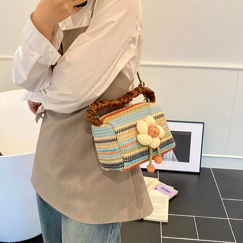 FCTOSSR PU Crossbody Bag, Handbag Women's White/Khaki/Multicolor-10