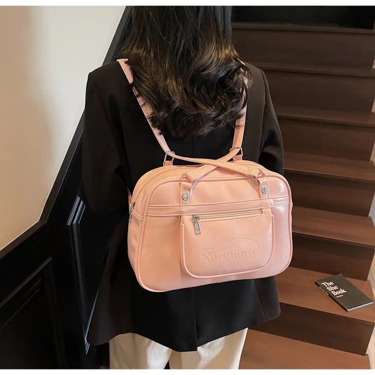 FCTOSSR PU Shoulder Bag Women's White/Black/Yellow/Blue/Pink-23