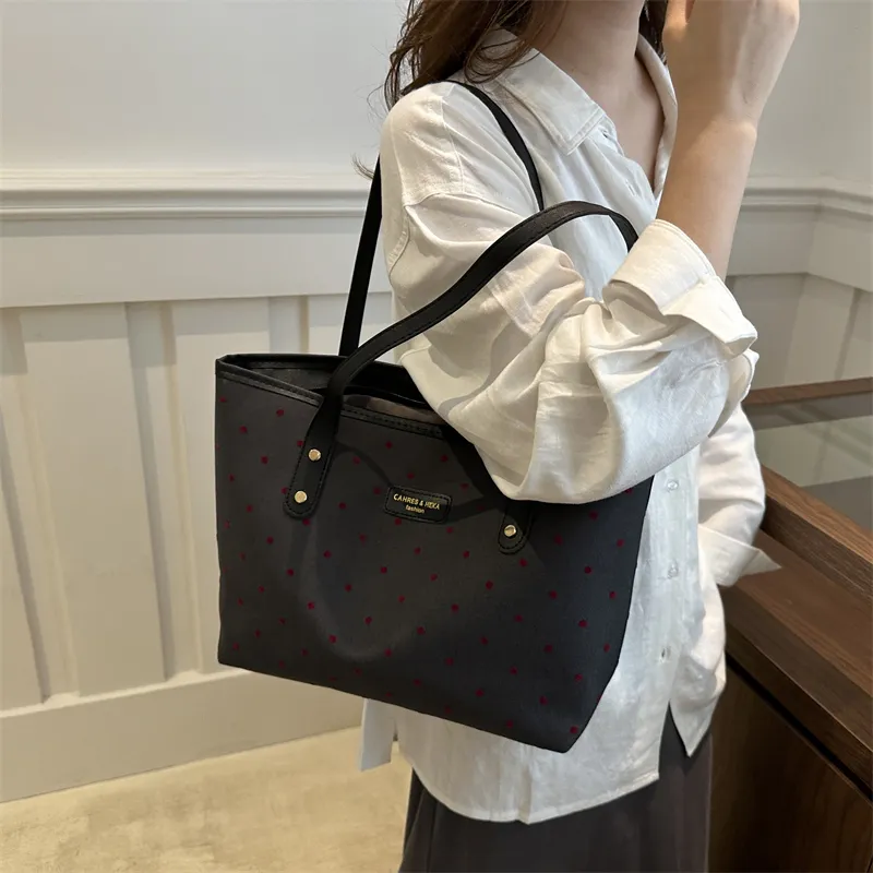 FCTOSSR PC Shoulder Bag Regular Women's Heart/Red Polka Dots/Bowknot/Five Pointed Star-8