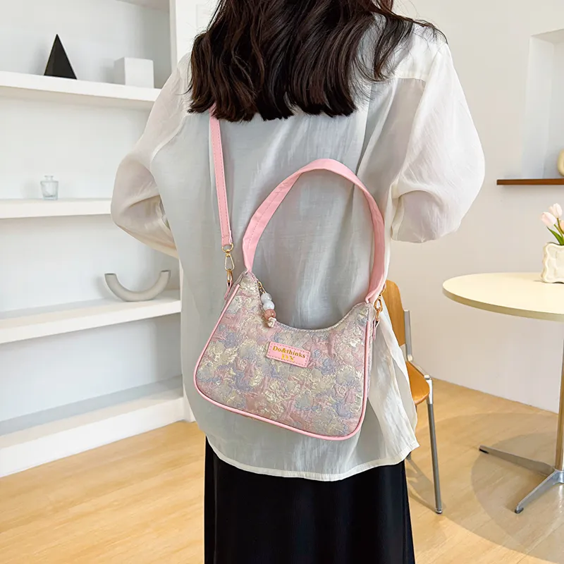 FCTOSSR PU Dumpling Bag Shoulder Bag Regular Women's Blue, Purple, Pink-11