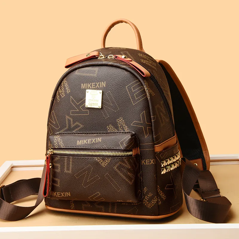 FCTOSSR PU Backpack Women's White/Black/Yellow/Brown-12