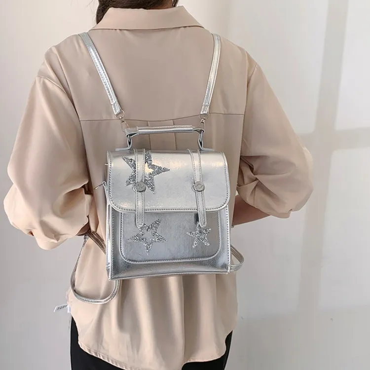 FCTOSSR PU Backpack Women's Ecru/Silver/Black-8