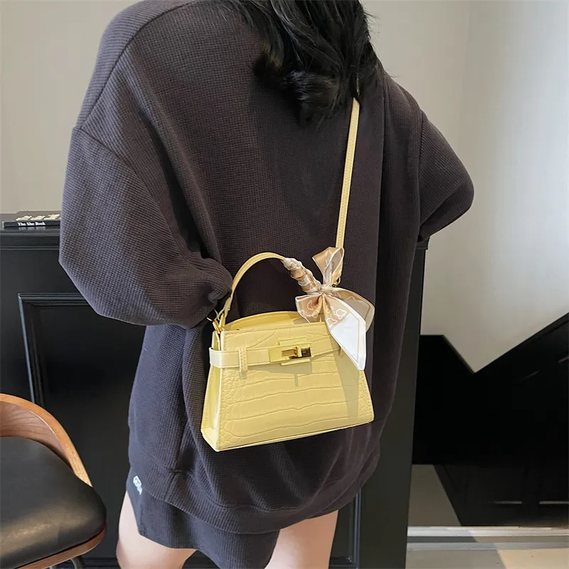FCTOSSR PU Kelly Bag, Shoulder Bag, Crossbody Bag, Handbag Women's Yellow/Blue/White/Black/Silver-4