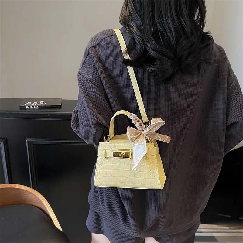 FCTOSSR PU Kelly Bag, Shoulder Bag, Crossbody Bag, Handbag Women's Yellow/Blue/White/Black/Silver-1