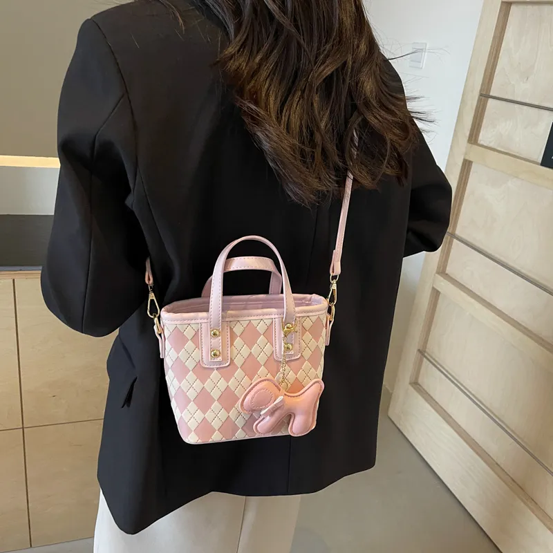 FCTOSSR PU Handbag Regular Women's White/Black/Khaki/Pink-10