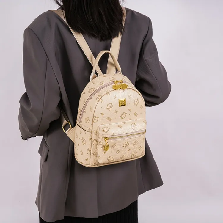 FCTOSSR PU Backpack Regular Women's Beige/Pink/Brown/Black-22