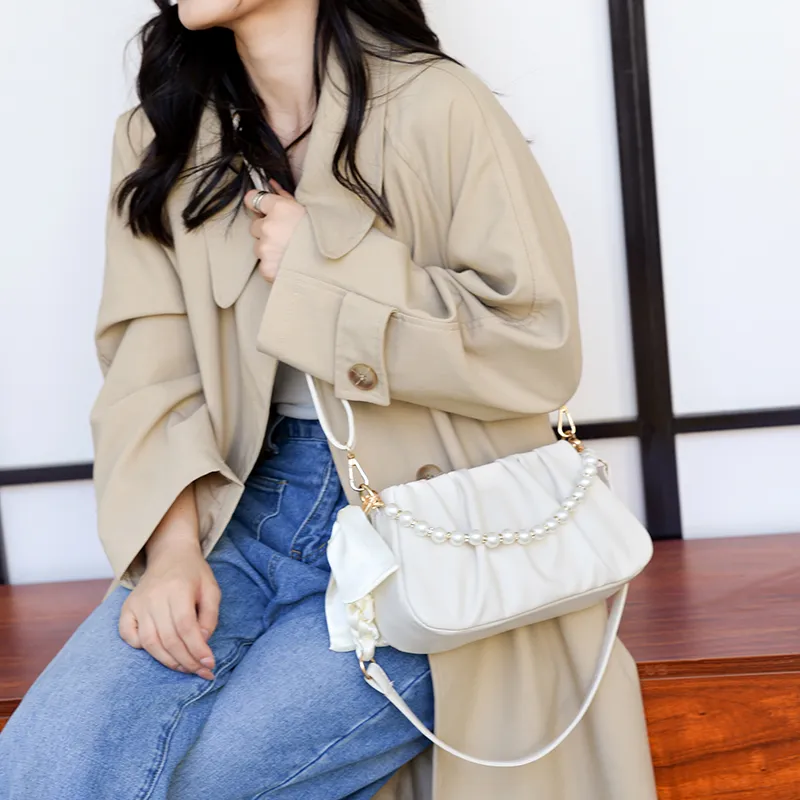 FCTOSSR PU One Shoulder Handbag, Crossbody Bag Regular Women's White//Ecru/Black/Yellow/Green/Coffee/Brown/Rose Red-8