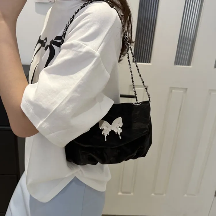 FCTOSSR PU Shoulder Bag Crossbody Bag Small Size Women's White/Silver/Black/Blue-14