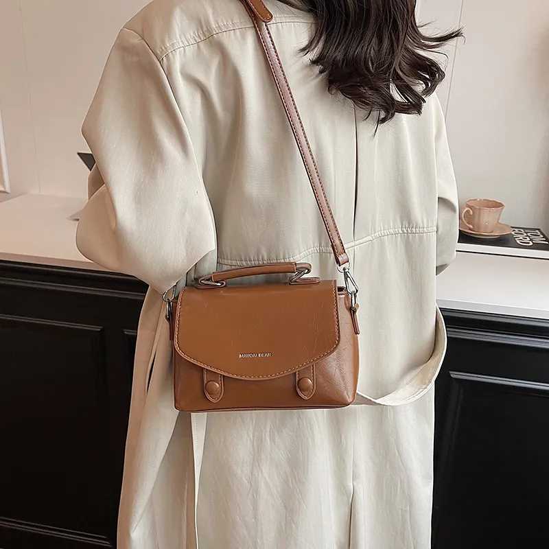 FCTOSSR PU Shoulder Bag Crossbody Bag Regular Women's Ecru Black/Red/Brown-17