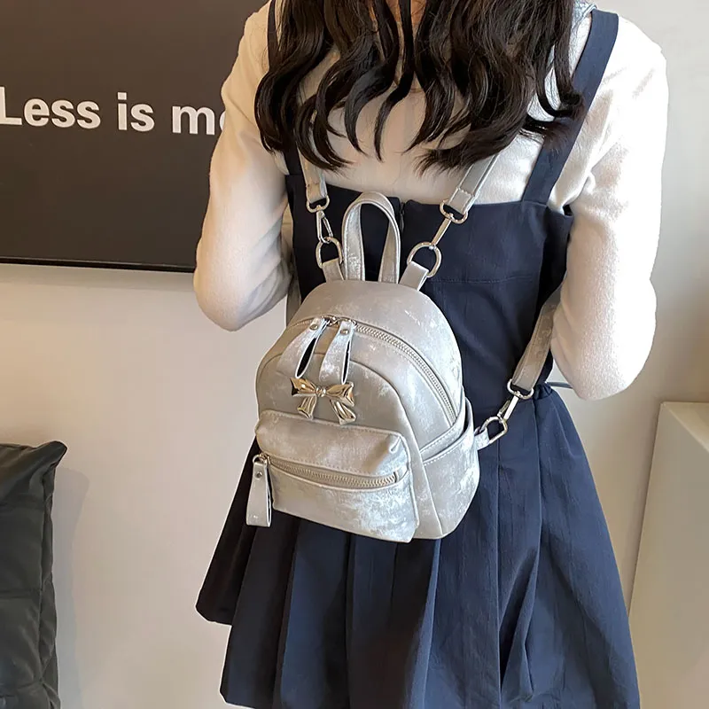 FCTOSSR PU Backpack Women's White/Silver/Black/Pink-8