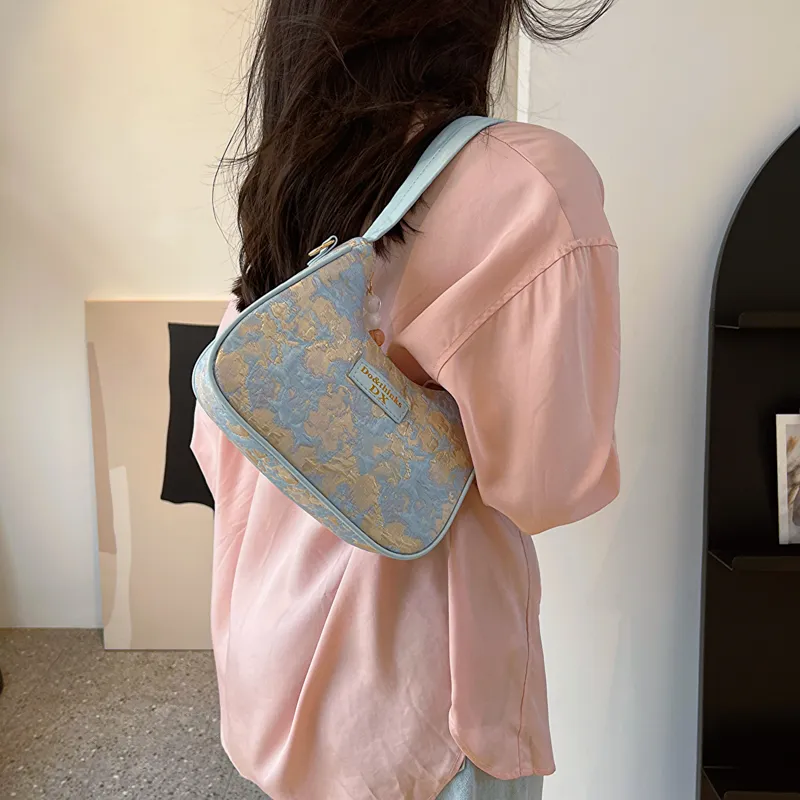FCTOSSR PU Dumpling Bag Shoulder Bag Regular Women's Blue, Purple, Pink-14