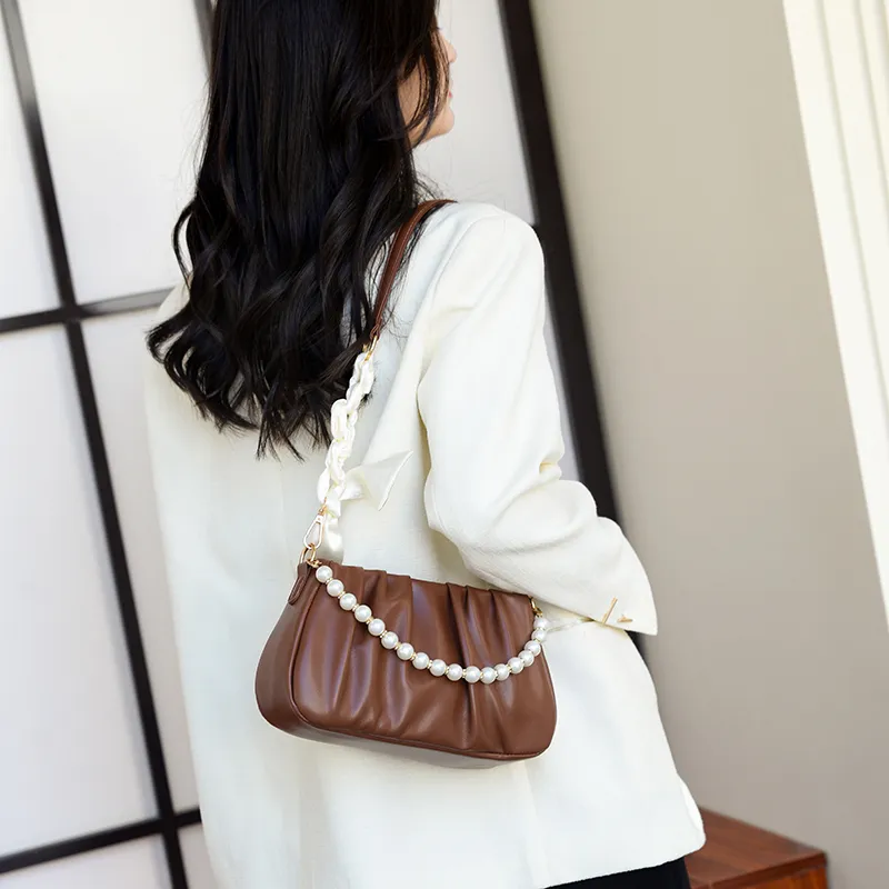 FCTOSSR PU One Shoulder Handbag, Crossbody Bag Regular Women's White//Ecru/Black/Yellow/Green/Coffee/Brown/Rose Red-36