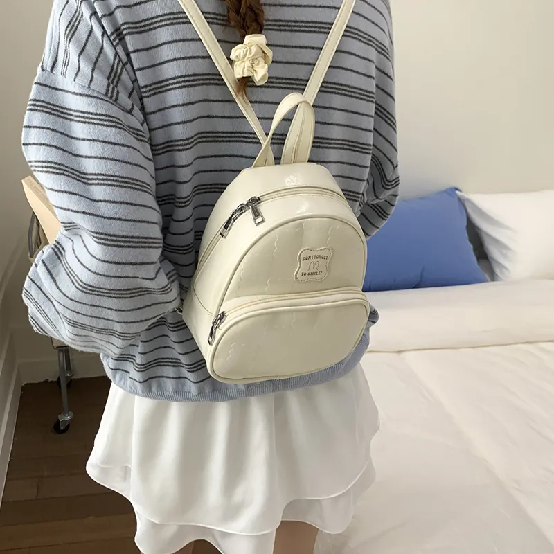 FCTOSSR PU Backpack Women's White/Black/Yellow/Blue/Pink-3