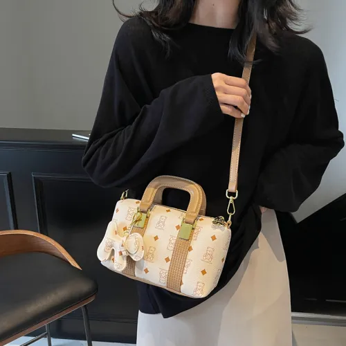 FCTOSSR PU Shoulder Bag, Crossbody Bag, Handbag Women's White/Pink/Brown