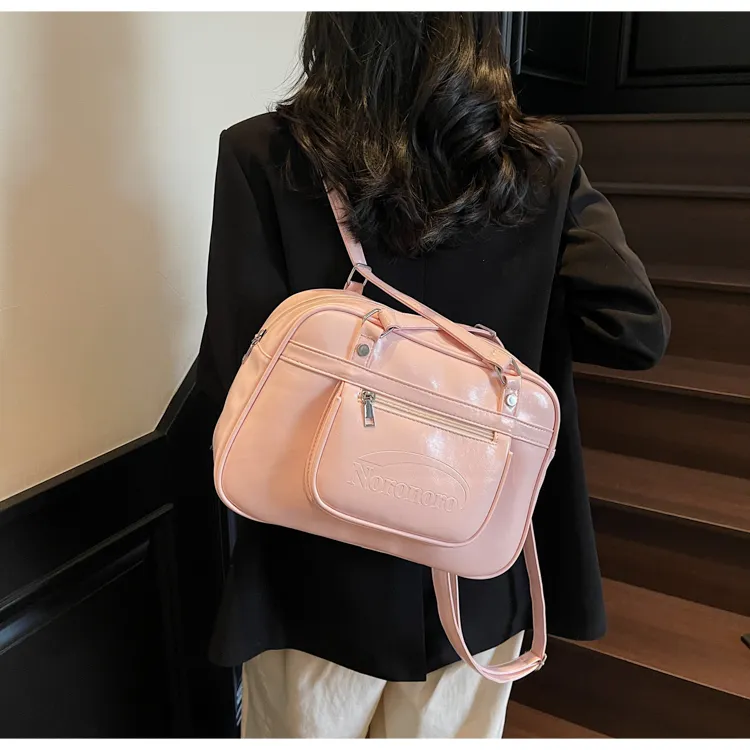 FCTOSSR PU Shoulder Bag Women's White/Black/Yellow/Blue/Pink-22