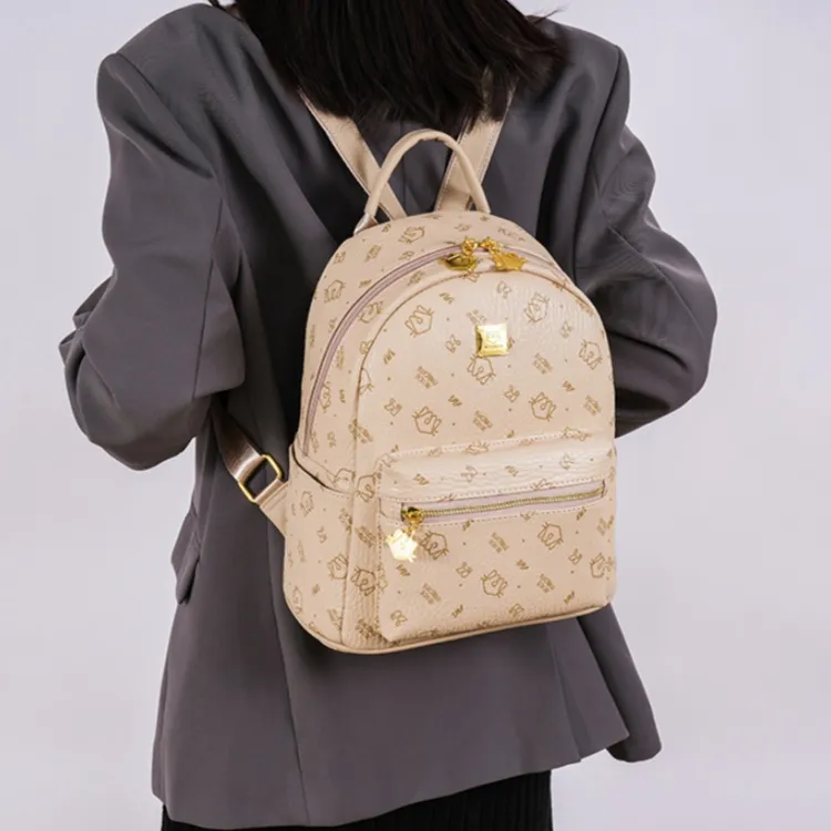 FCTOSSR PU Backpack Regular Women's Beige/Pink/Brown/Black-24