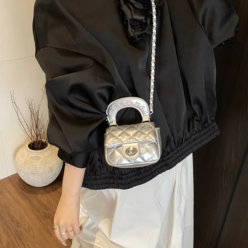 FCTOSSR PU One Shoulder Handbag Women's White/Beige/Black/Pink/Silver-28