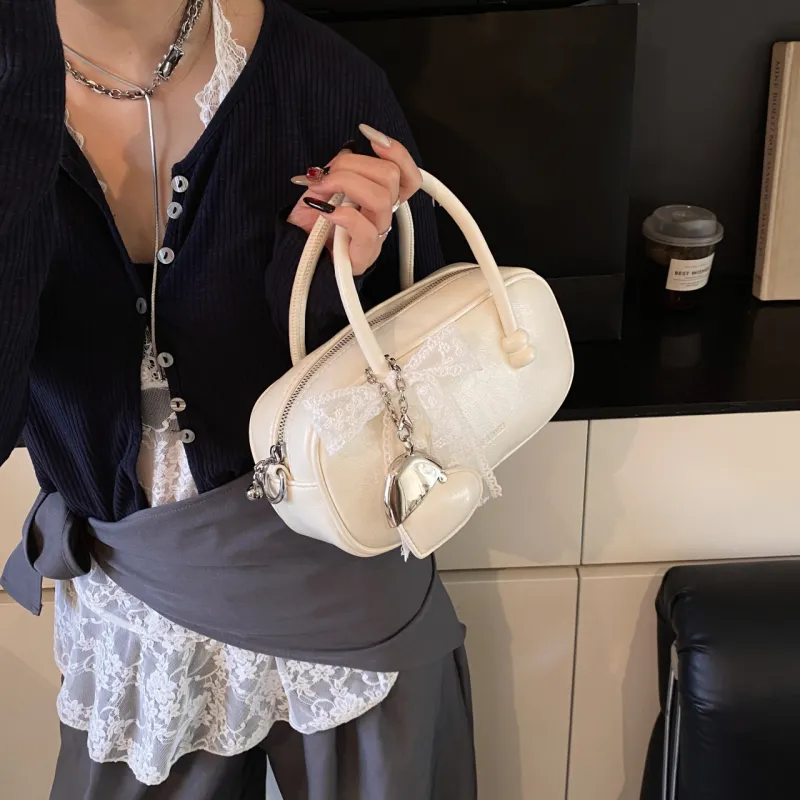 FCTOSSR PU Shoulder Bag, Crossbody Bag, Handbag Regular Women's White/Silver/Black/Blue/Pink-3