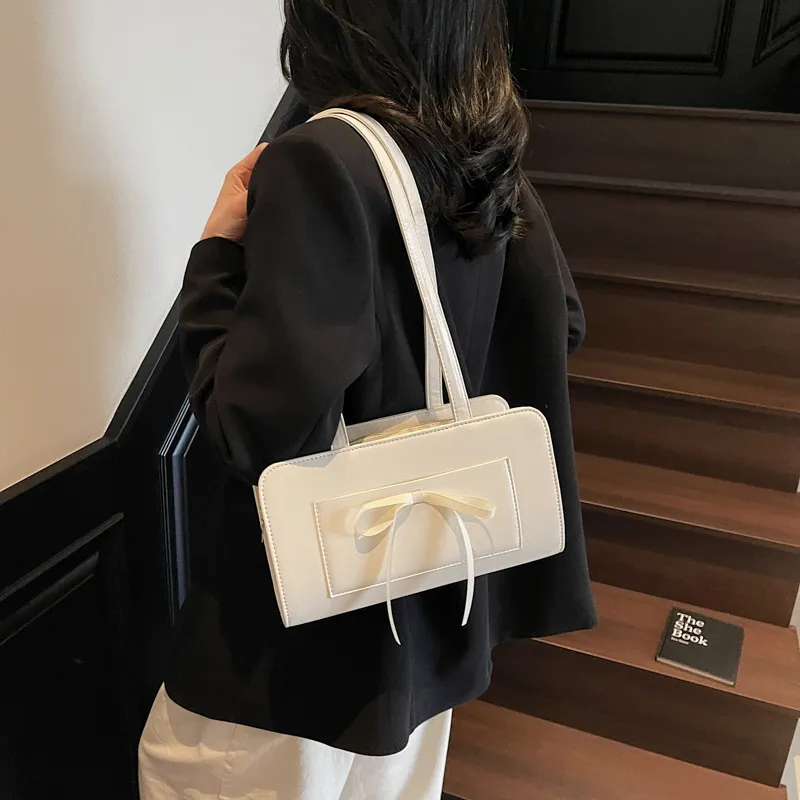 FCTOSSR PU Underarm Shoulder Bag Women's White/Black/Yellow/Blue/Pink-9