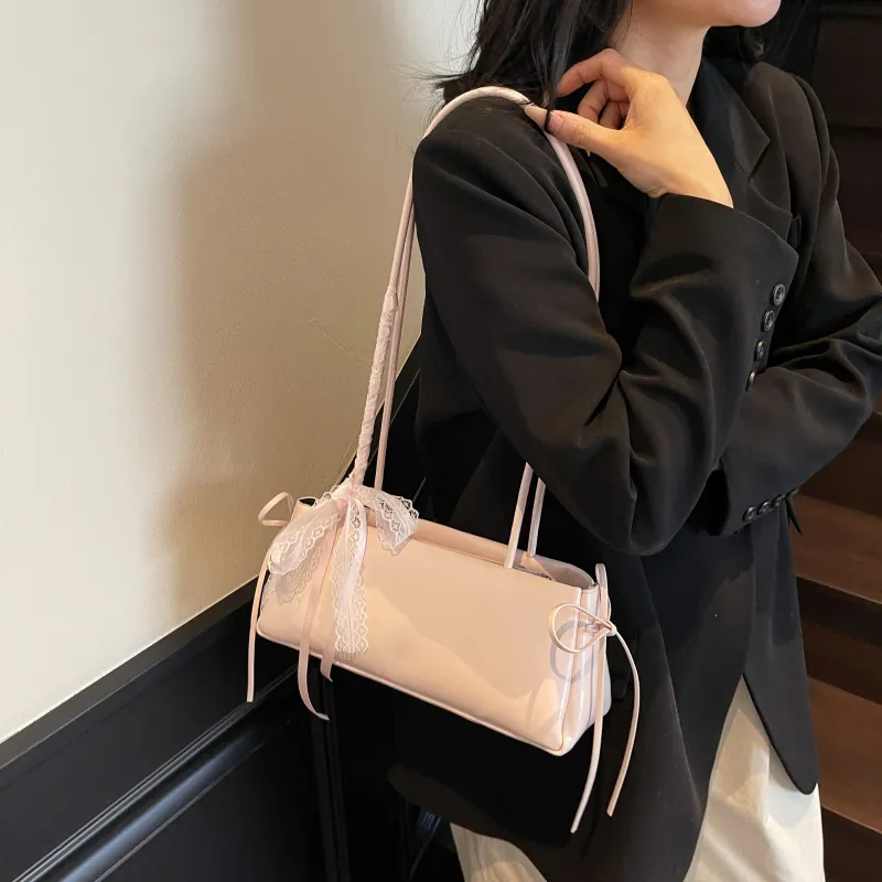 FCTOSSR PU Shoulder Bag Women's White/Silver/Black/Blue/Pink-24
