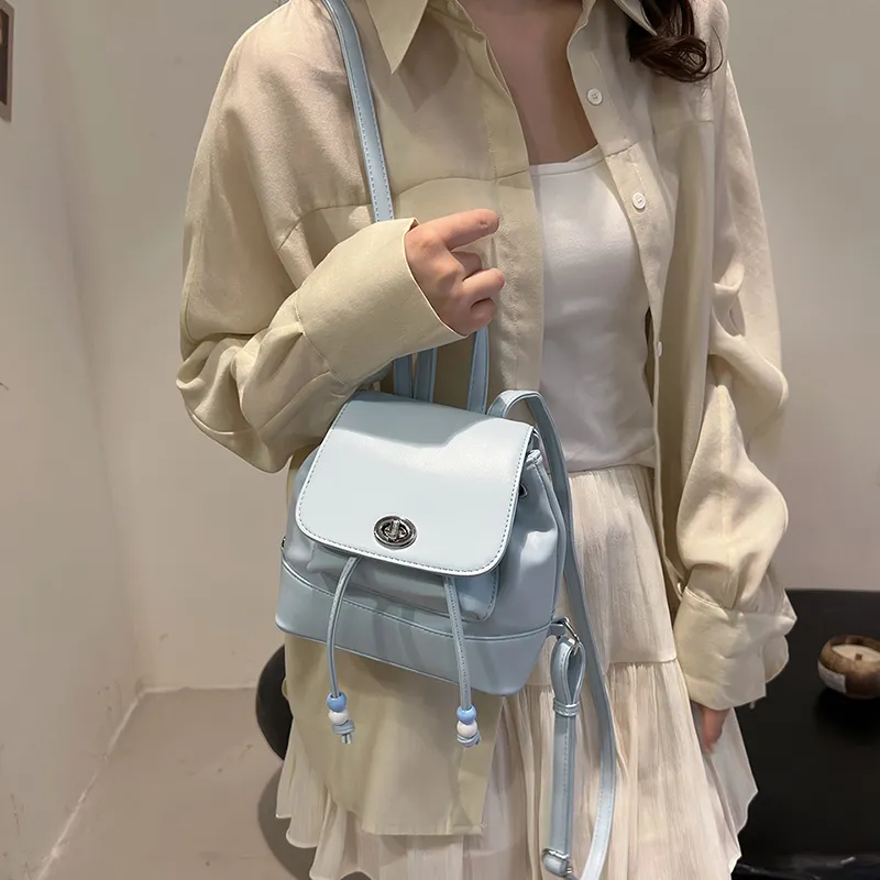 FCTOSSR PU Backpack Women's Ecru/Silver/Blue-13