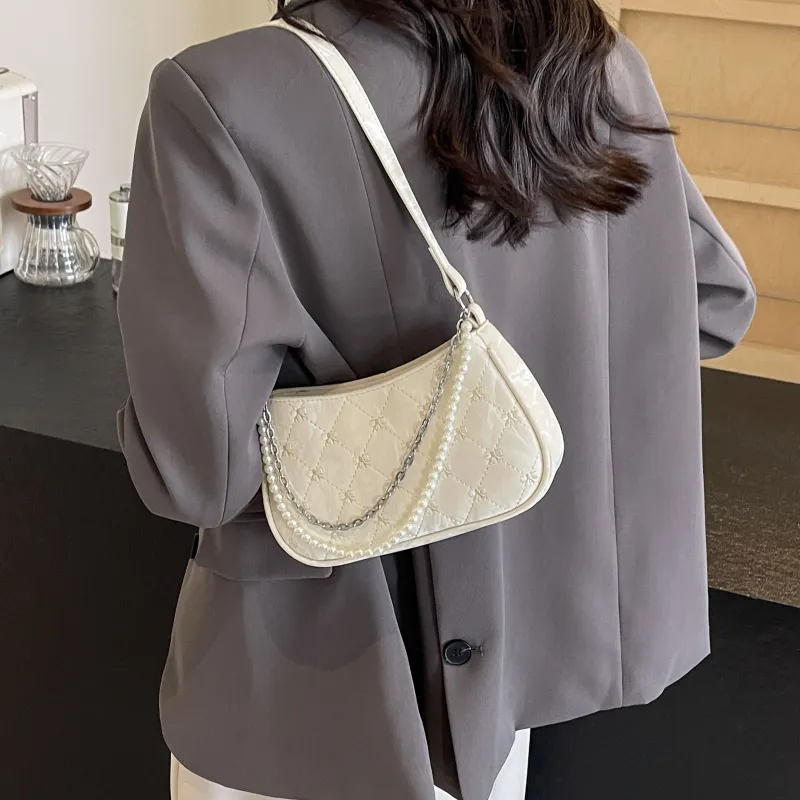 FCTOSSR PU Shoulder Bag Women's White/Silver/Black/Pink-4