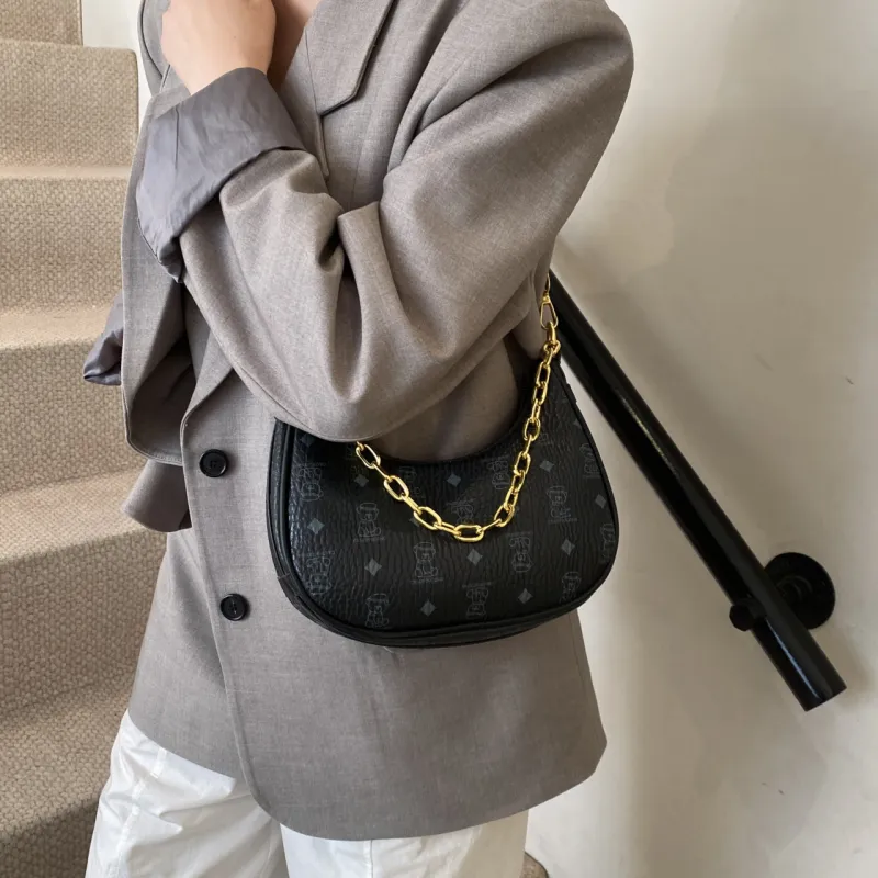 FCTOSSR PU Shoulder Bag, Crossbody Bag Regular Women's White/Black/Pink/Brown-6