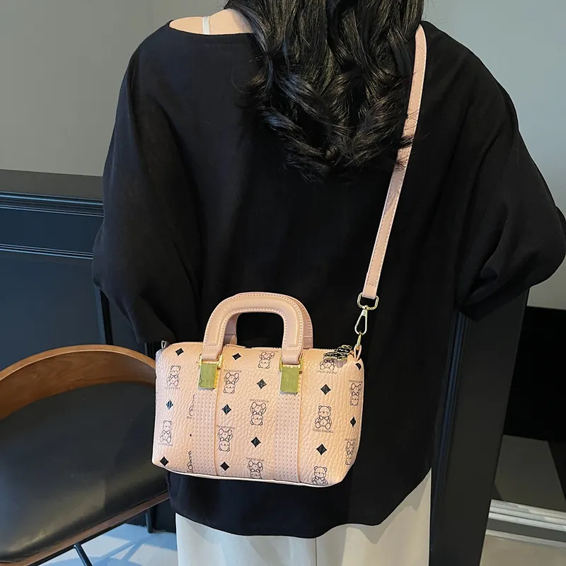 FCTOSSR PU Shoulder Bag, Crossbody Bag, Handbag Women's White/Pink/Brown-9
