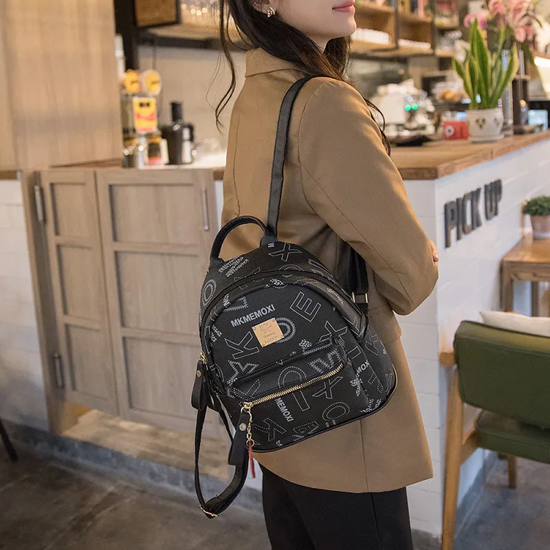 FCTOSSR PU Backpack Women's White/Black/Yellow/Brown-7