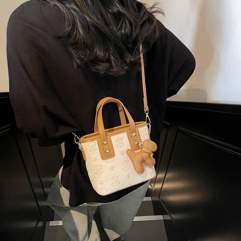 FCTOSSR PU Handbag Regular Women's Khaki/White/Black/Pink-3