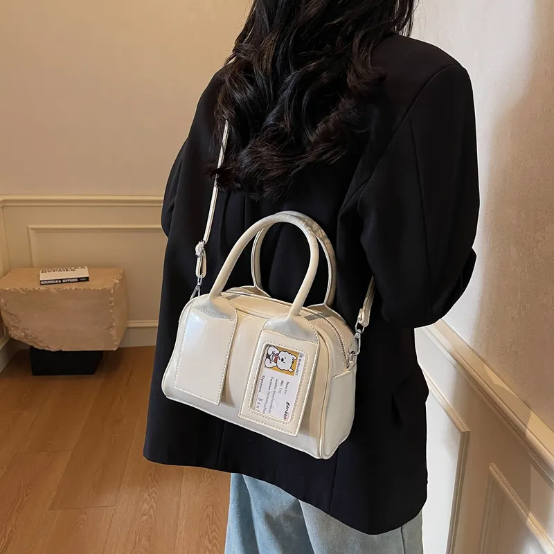 FCTOSSR PU Handbag Regular Women's White/Black/Pink/Blue-3
