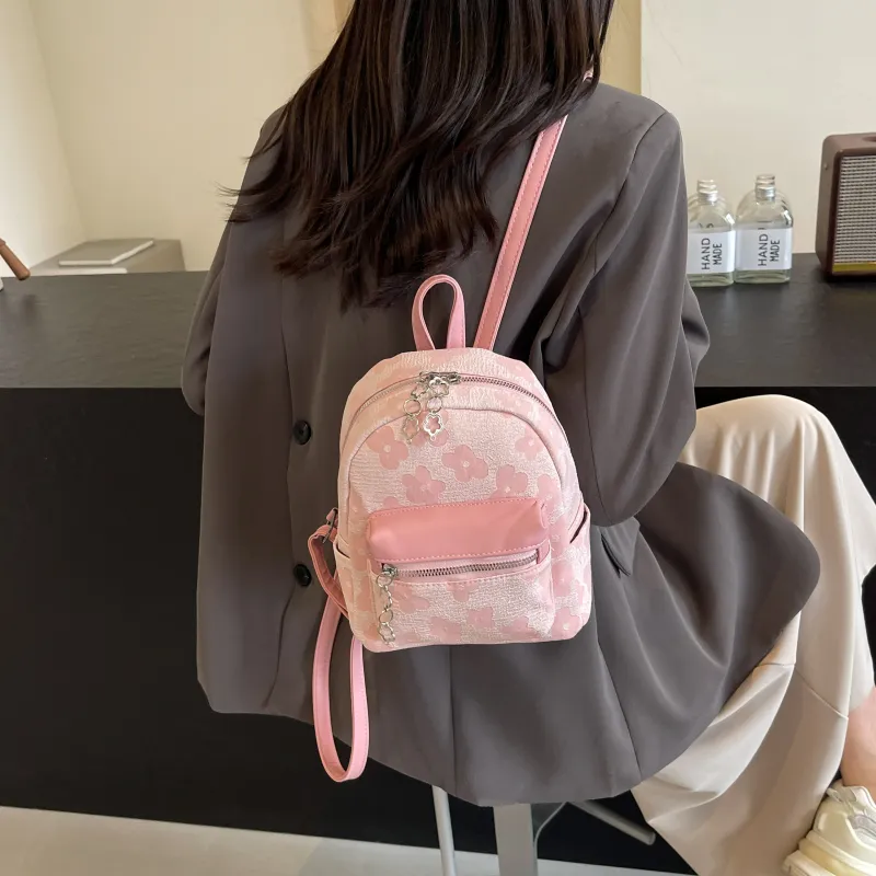 FCTOSSR PU Backpack Women's White/Black/Pink-12