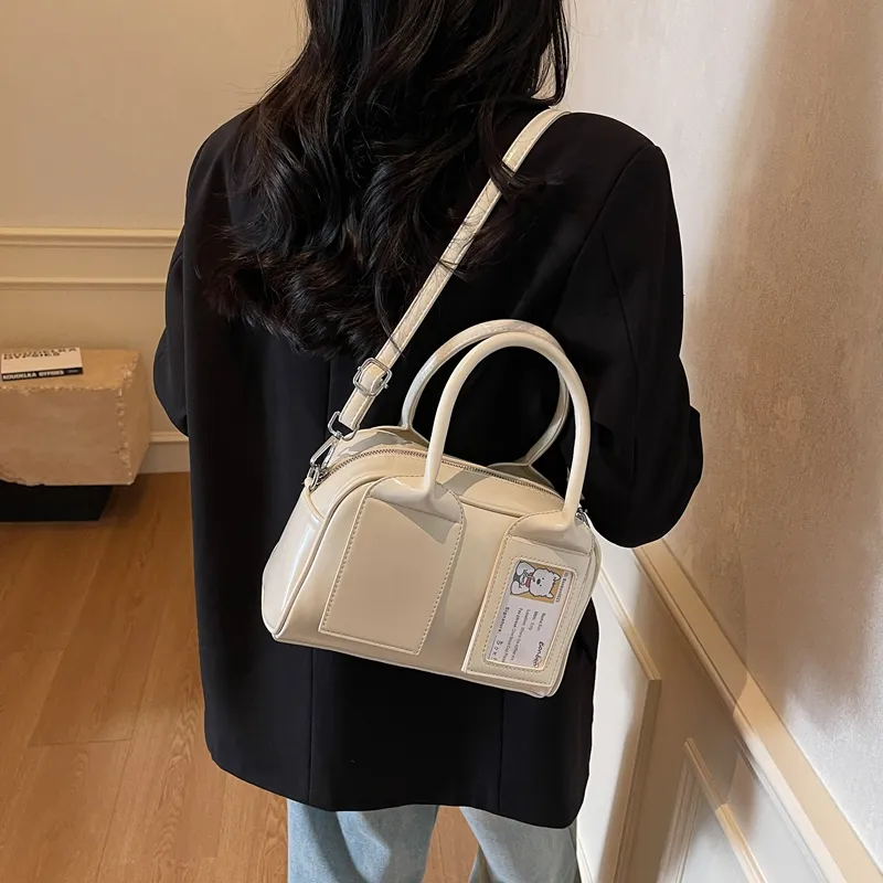 FCTOSSR PU Handbag Regular Women's White/Black/Pink/Blue-5