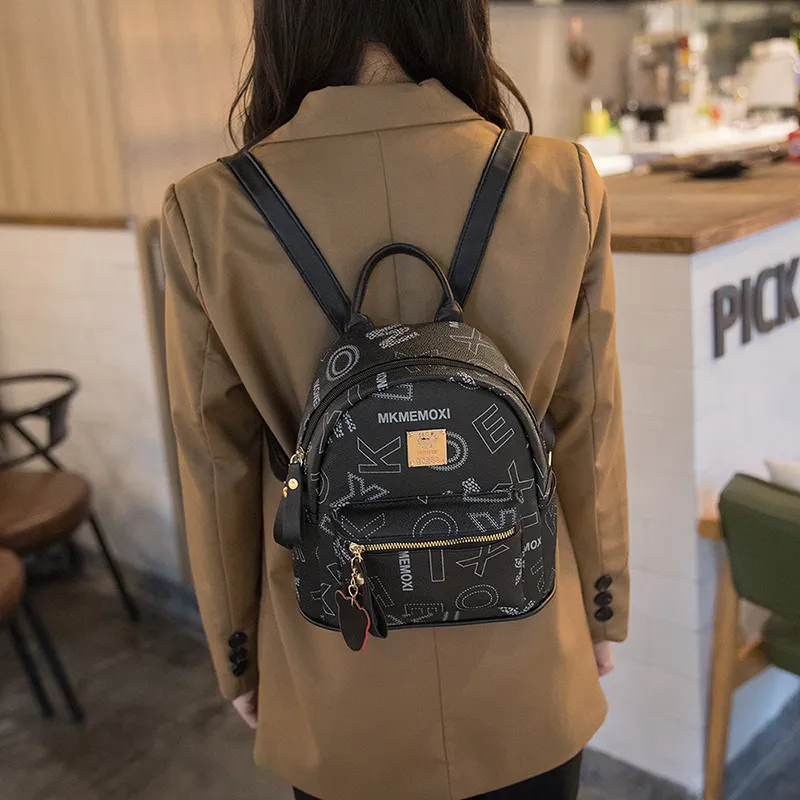 FCTOSSR PU Backpack Women's White/Black/Yellow/Brown-6