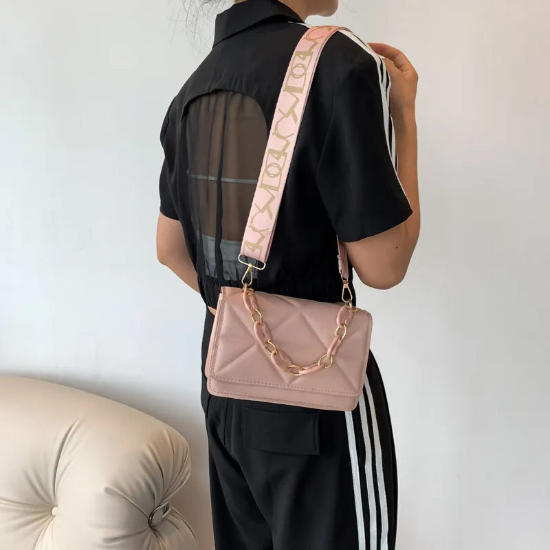 FCTOSSR PU One Shoulder Handbag Crossbody Bag Women's Black/White/Pink/Brown/Green/Fuchsia-16