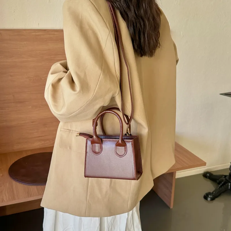 FCTOSSR PU Crossbody Bag Women's White/Black/Khaki/Brown/Coffee-22