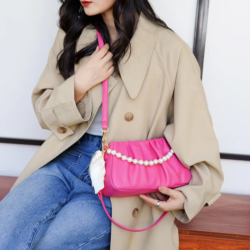 FCTOSSR PU One Shoulder Handbag, Crossbody Bag Regular Women's White//Ecru/Black/Yellow/Green/Coffee/Brown/Rose Red-38