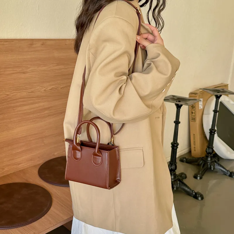 FCTOSSR PU Crossbody Bag Women's White/Black/Khaki/Brown/Coffee-24