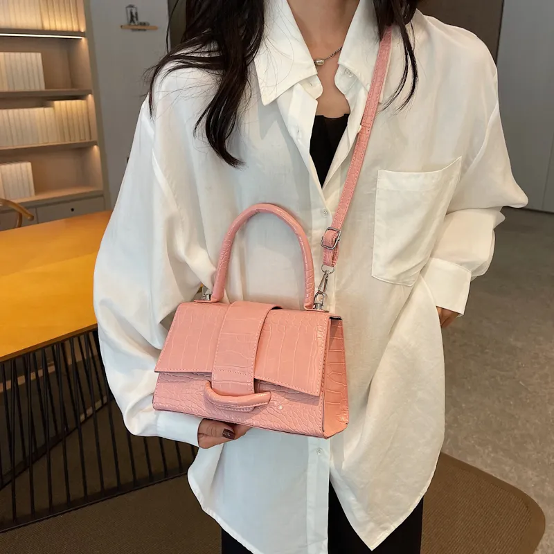 FCTOSSR PU Handbag Women's Black/Pink/Silver/White-5