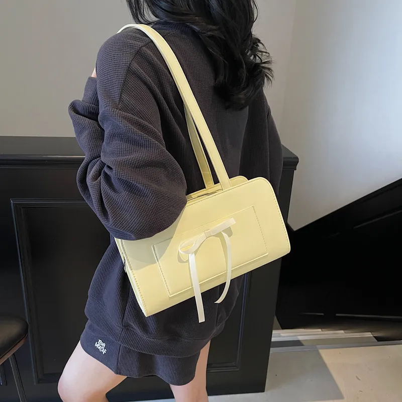 FCTOSSR PU Underarm Shoulder Bag Women's White/Black/Yellow/Blue/Pink-16